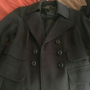 INC Black Peacoat
